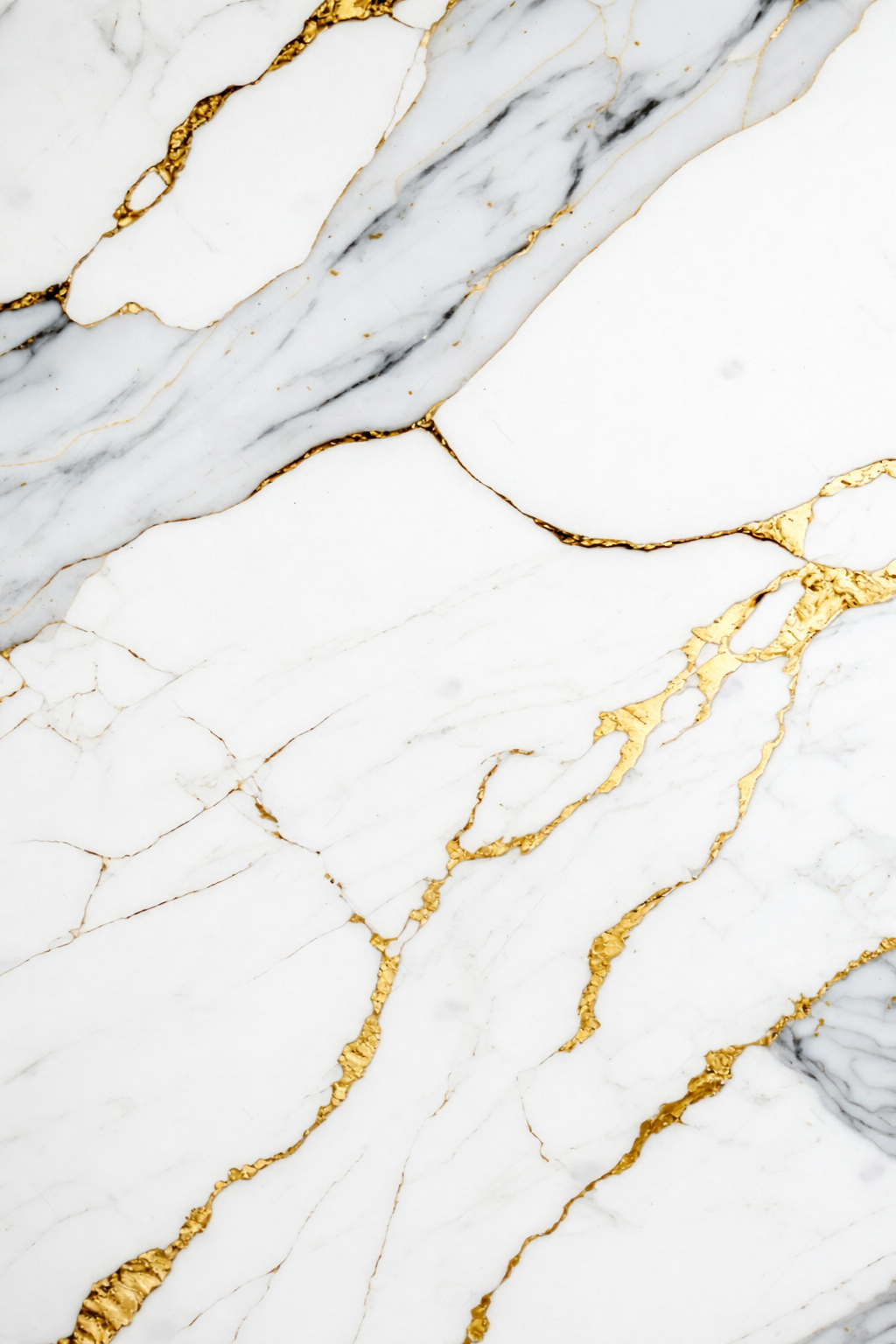 Panneau mural PVC effet marbre Carrara Gold – 120 × 255 cm