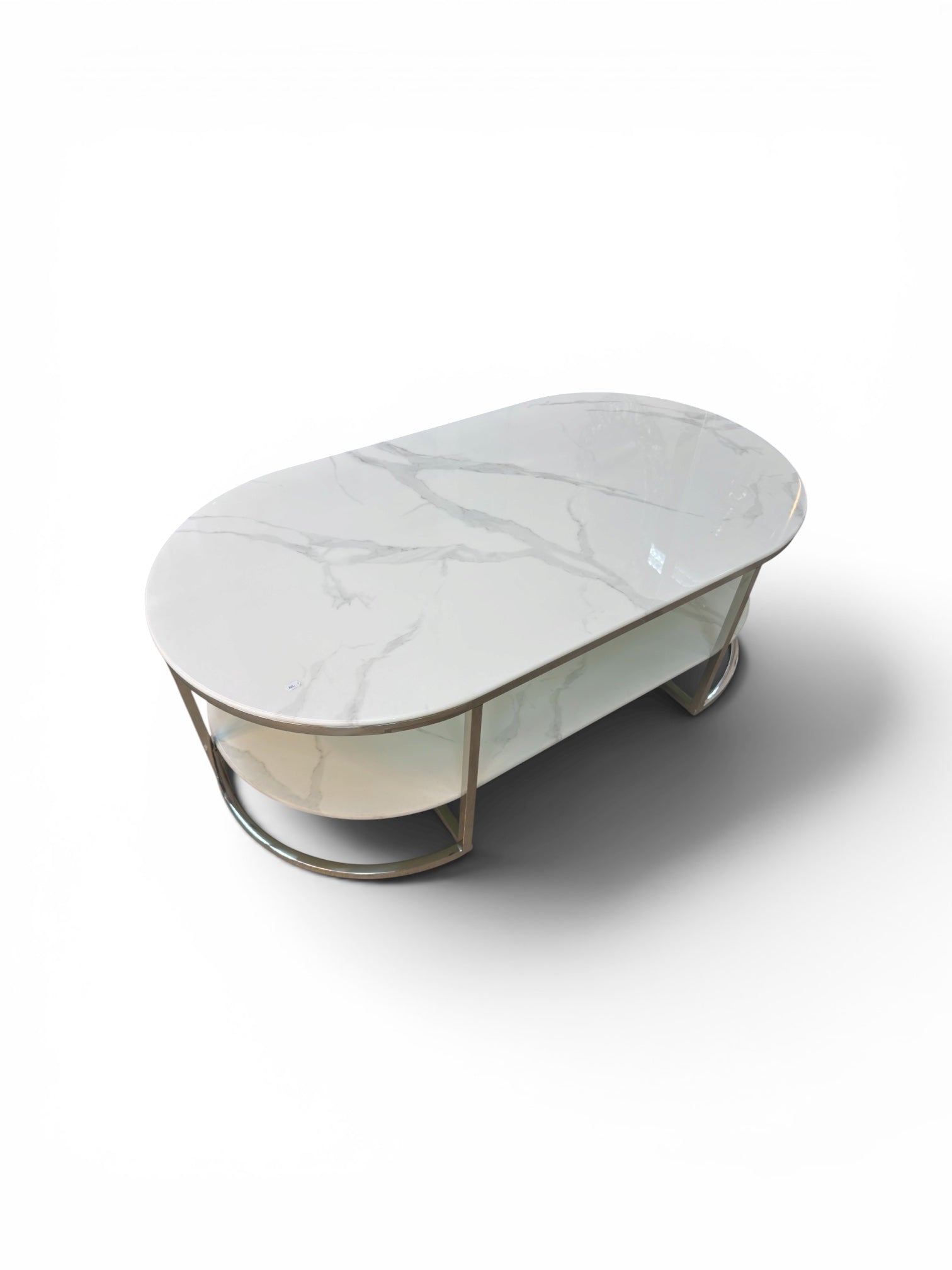 Tabe basse evo ovale argent