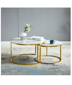 Table gigogne effet marbré