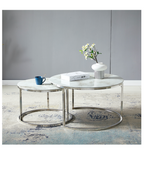 Table gigogne effet marbré