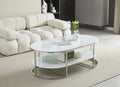 Tabe basse evo ovale argent