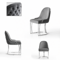 Chaise Maya gris argent