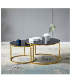 Table gigogne effet marbré
