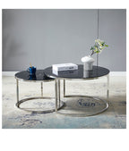 Table gigogne effet marbré