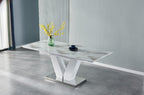 Table à manger Versuce extensible argenté