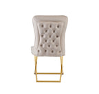 Chaise Milano beige doré