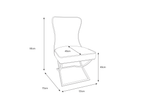 Chaise Milano beige doré