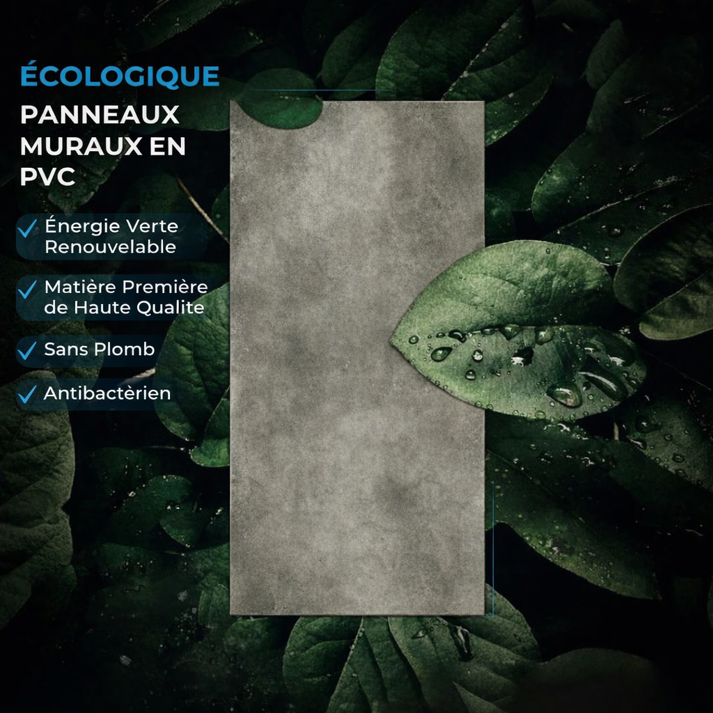 Panneau mural spc mat effet béton beige