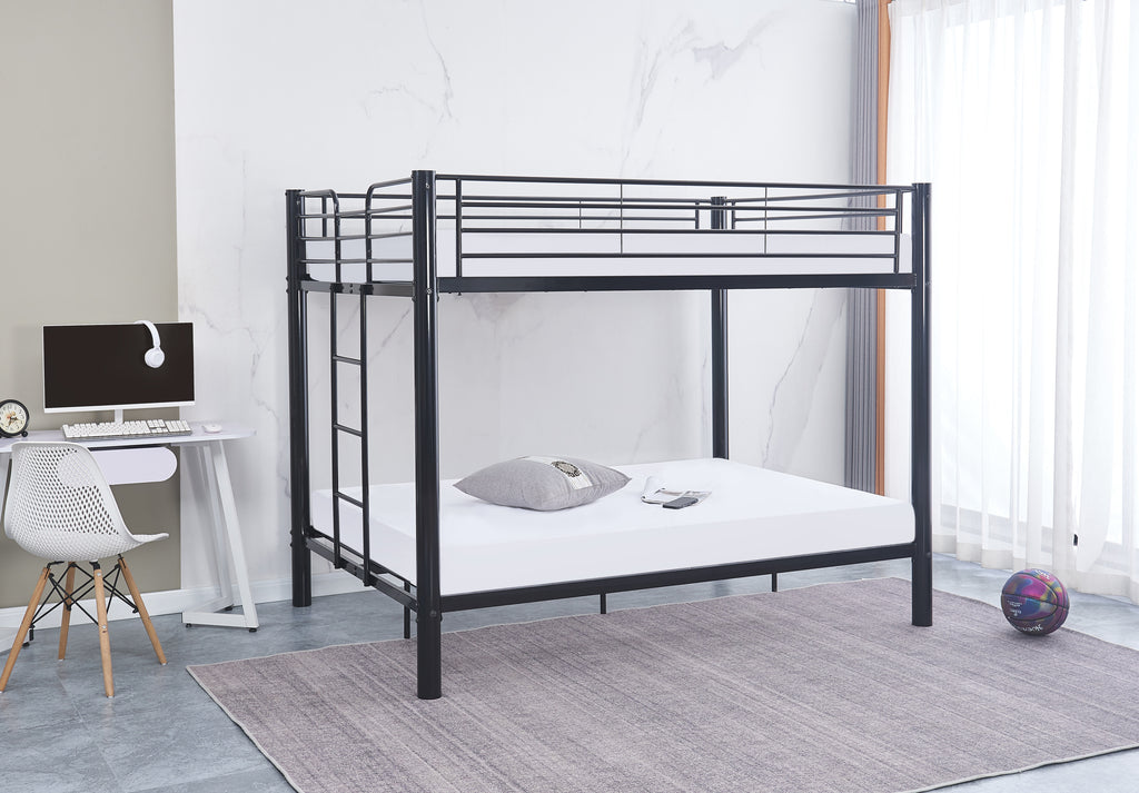 Lit superposé 2+2 noir 140x190