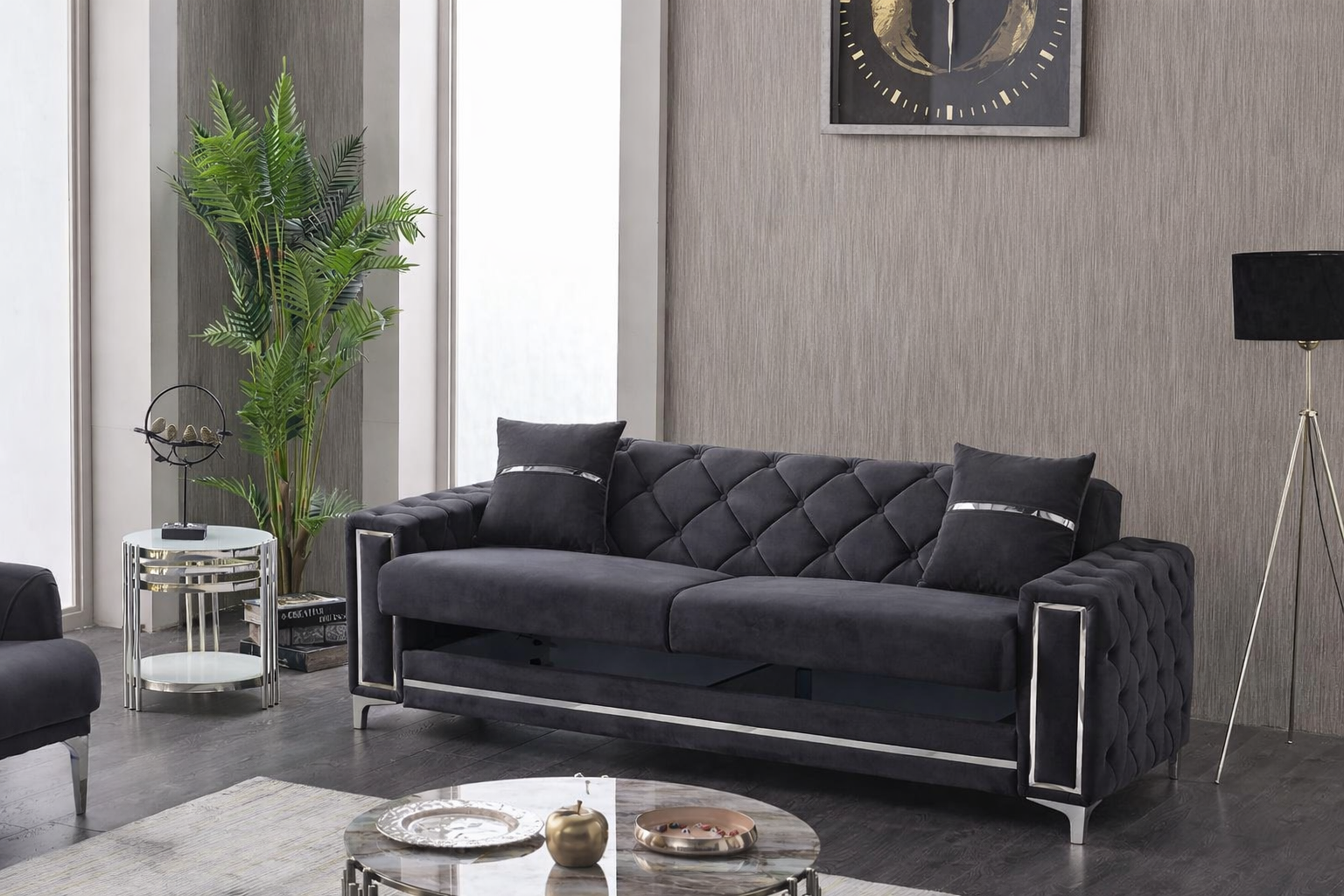 Ensemble canapé 3+2+1 olivya antrasit