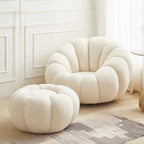 Fauteuil Bubble + pouf